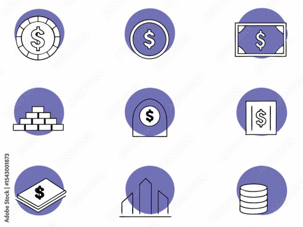 Aufkleber blue glossy web icon set: a collection of vector symbols for internet design and communication