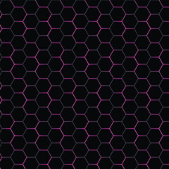 Neon Hex Grid