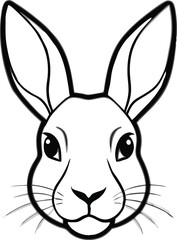 Elegant line art animal silhouette