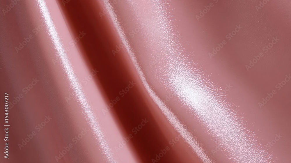 Aufkleber close-up of a pink fabric with a smooth and shiny texture. the fabric appears to be made of a shiny,