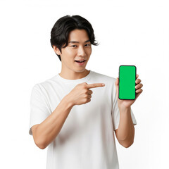 Smartphone Display Mockup in Hand