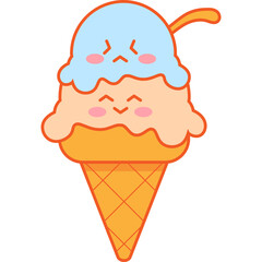 Ice Cream Cone Character