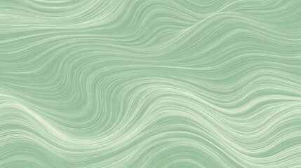 Obraz premium Abstract pattern of wavy lines in a light green color. the lines are arranged in a wave-like manner, creating a sense of movement and depth.