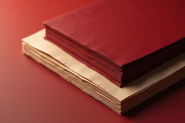 Stack of vintage books 