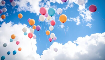 🎈空高く舞い上がる風船