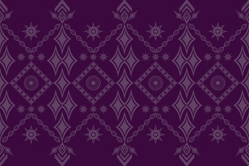Ethnic Figure aztec embroidery style.Geometric ikat oriental traditional art pattern.Design for ethnic background,wallpaper,fashion,clothing,wrapping,fabric,element,sarong,graphic,vector illustration.