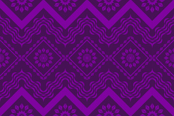 Ethnic Figure aztec embroidery style.Geometric ikat oriental traditional art pattern.Design for ethnic background,wallpaper,fashion,clothing,wrapping,fabric,element,sarong,graphic,vector illustration.