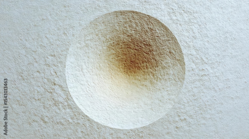 Poster close-up of a white surface with a circular shape in the center. the shape appears to be made of a t