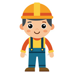 Construction worker kid