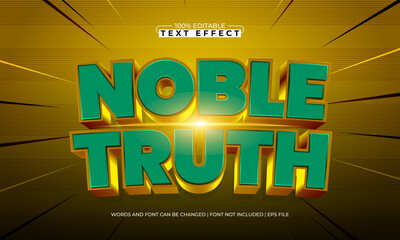 noble truth editable text effect with a knight and sword text style