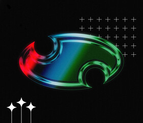 Figura abstracta con degradado © Emerson