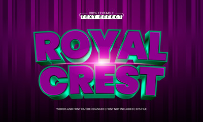 royal crest editable text effect with a knight and sword text style
