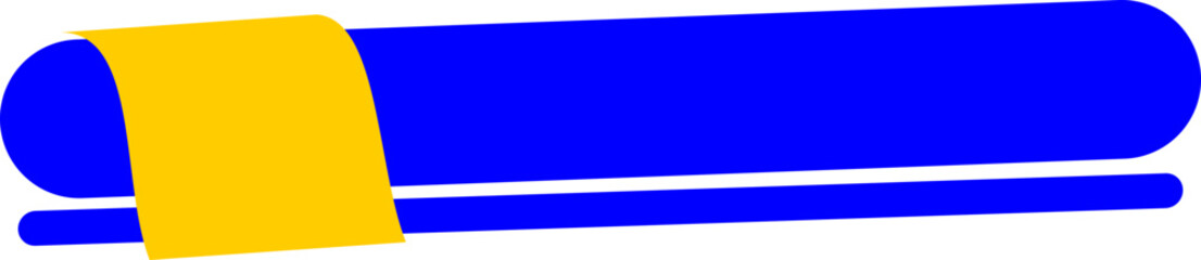 title banner yellow block