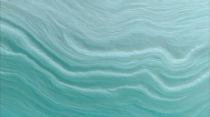 Fototapeta premium Abstract digital art piece that appears to be a topographic map of a body of water. the water is a light blue-green color and has a wavy, wavy pattern that creates a sense of depth and movement.
