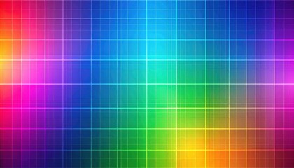 Geometric abstract background with colorful digital grid and clean tech design, great for futuristic presentations