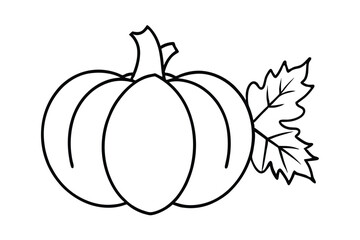 Pumpkin with Autumn Leaves Background Design Autumnal design