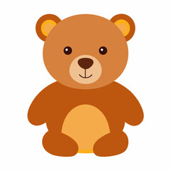 A Teddy Bear Vector | Generative AI & Linocut Silhouette Illustration