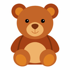 Fototapeta premium A Teddy Bear Vector | Generative AI & Linocut Silhouette Illustration
