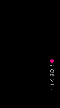 Vertical Video Overlay of Animated Reels Engagement Icons Growing &ndash; Likes, Comments, Shares.