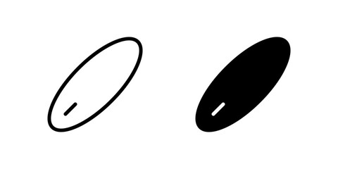 Surfing Icon Set ideal for beach or water sports themed graphics.