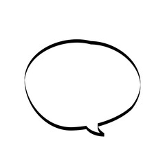 手描きの吹き出し_線画｜Hand-drawn Speech Bubbles_Line Art