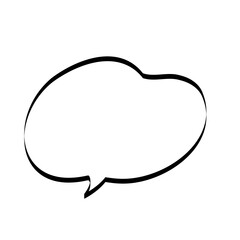 手描きの吹き出し_線画｜Hand-drawn Speech Bubbles_Line Art