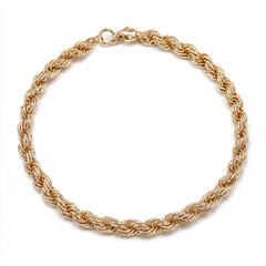 Gold chain necklace with soft reflections