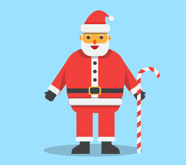 Santa Claus Flat Design Illustration