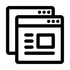 Multiple web windows representing tabs or multitasking.