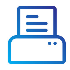 Paper coming out of printer symbolizing printing document.