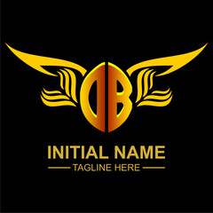 OB Golden Wing Emblem Logo
