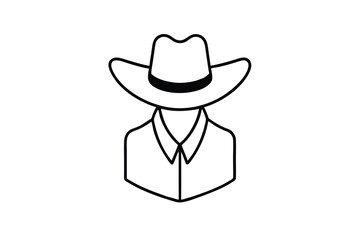 Clipart of a Cowboy Costume on a White Background for Design Projects