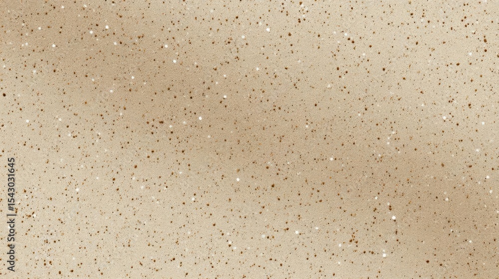 Poster close-up of a beige-colored surface with small speckles scattered across it. the surface appears to 
