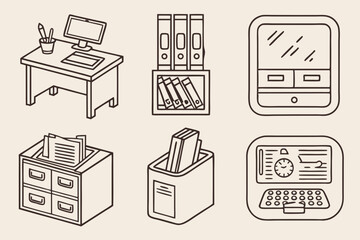 office icons set
