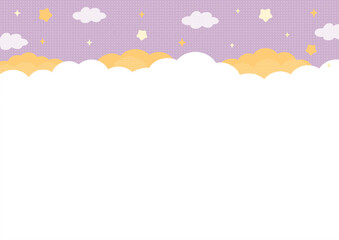 ゆめかわいい背景｜ファンタジー｜空