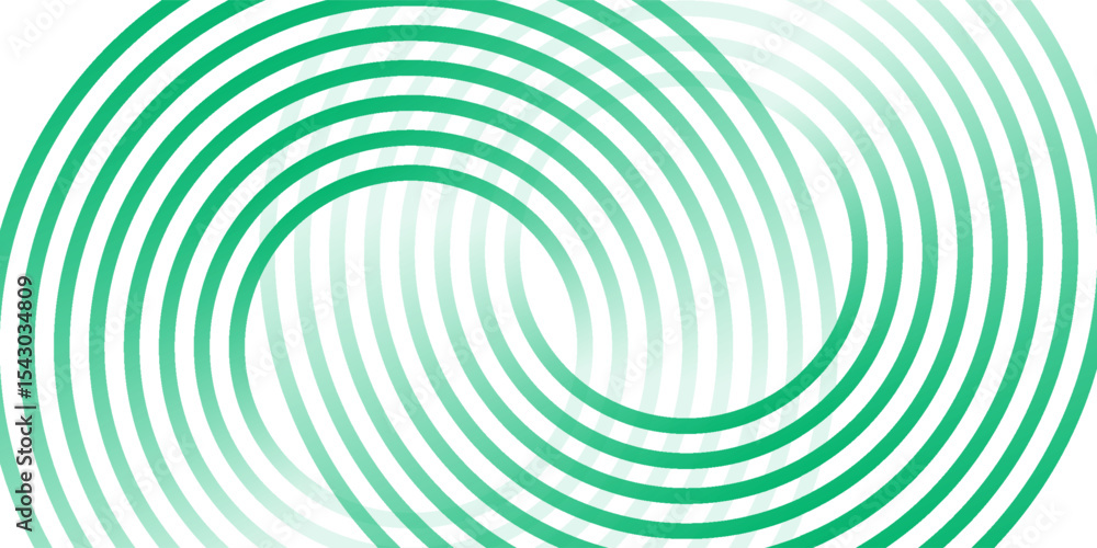 Aufkleber green white abstract background overlap layer on bright space with circles effect decoration. modern