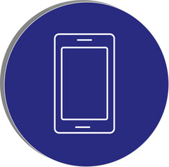 "Minimal smartphone icon symbolizing digital wellness, mindful tech use, and balanced screen time habits, transparent background."