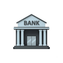 Banking and real estate concepts merge in this architectural illustration of a house icon, symbolizing the ultimate financial institution