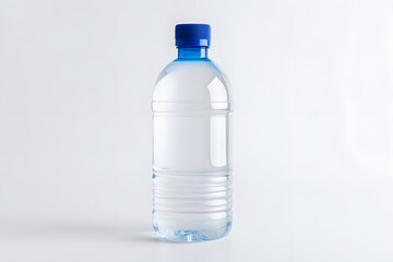 Naklejka premium Studio Shot of a Plastic Water Bottle Mock Up Isolated