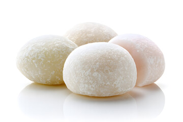 Close-Up of Sweet Mochi Rice Cakes