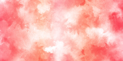 Abstract pink and orange watercolor macro texture background. yellow pink background with watercolor alpha grunge texture.	