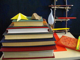 stack of books