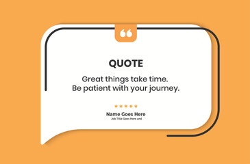 Creative Testimonial Editable Vector template, Quote template, speech bubbles, What our Clients Say, Review, Feedback, Infographic Template, positive and inspirational quote , text box design, rate us