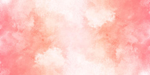 Abstract pink and orange watercolor macro texture background. yellow pink background with watercolor alpha grunge texture.	