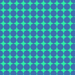 Geometric Star Pattern in Blue and Green