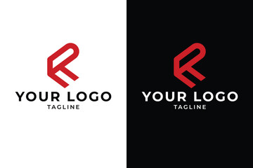 Modern Abstract Letter R Logo Design Template
