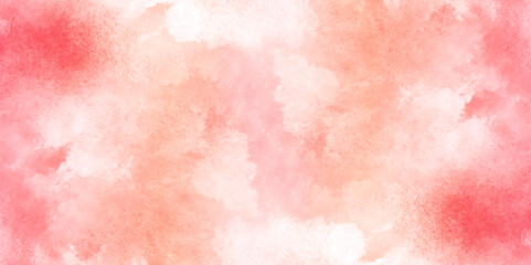 Abstract pink and orange watercolor macro texture background. yellow pink background with watercolor alpha grunge texture.	
