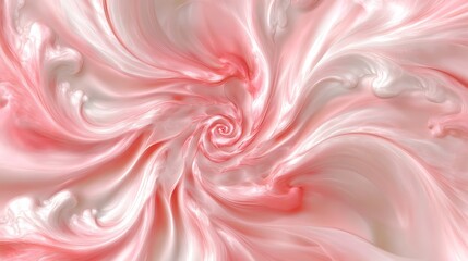 Abstract swirls of pink and white