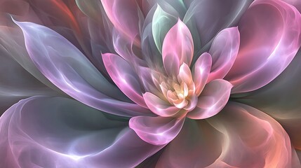 Abstract flower fractal art