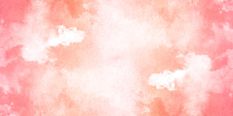 Abstract pink and orange watercolor macro texture background. yellow pink background with watercolor alpha grunge texture.	